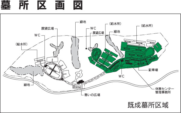 墓所区画図